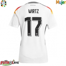 Camiseta Alemania Florian Wirtz #17 Primera Equipación para mujer Eurocopa 2024 manga corta